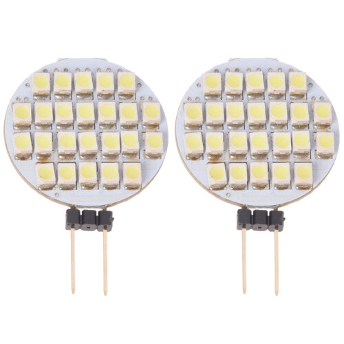 2X 24 SMD LED Spot Light Bulb Lamp G4 Real White  12V