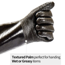 4x High Heat Gloves Griller Insulated Cooking Gloves for Barbecue/Grill/Smoker/Oven Mitt/Baking, 17Inch Long Sleeve