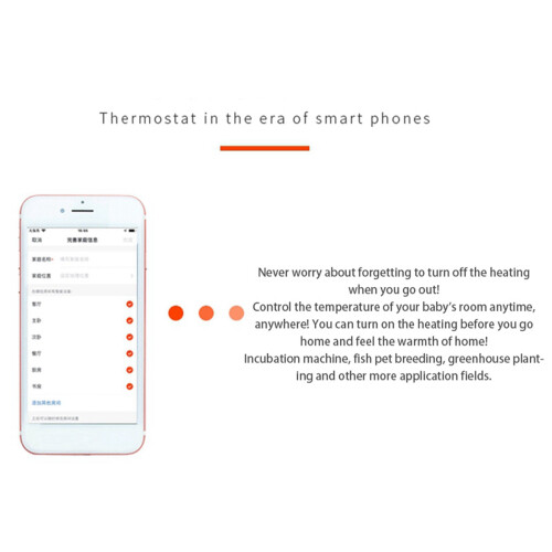 2X Wireless Wifi Temperature Controller Thermostat AC110-220V DTC1201 NTC Sensor Digital Display APP Control 1