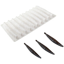 Creative Silicone Vanilla Pods Mousse Mold Kitchen-White