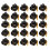 1 Set Easy Assembly Graduation Hat Shape Gift-new black 25 1