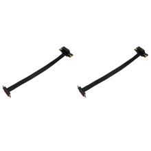 2X Cavo Riser PCIE X1 Dual 90 Gradi Ad Angolo Retto PCIe 3.0 X1 A X1 Cavo di Prolunga 8 Gbps PCI Express 1X Scheda Riser 20 cm
