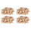 200 Blank Wooden Keychain Rectangular Engraving Key ID Can Be Engraved DIY 1