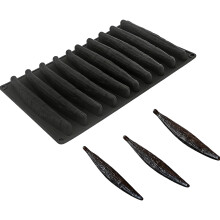 10 Cavity Vanilla Pods Cake Mold Food Grade Silicone-Black