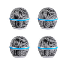 Microphone Ball Head Replacement, Microphone Pop Filter Steel Mesh Mic Grille Heads, Grille Mic Ball Replacement Cover With Inner Foam, Fits for Beta