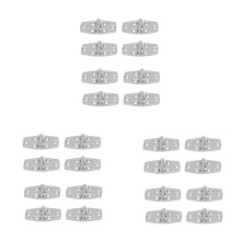Marine 24 Pieces Stainless Steel Strap Hinge Door Hinge for Marine Boat Yacht 76 x 38 mm Rafting Boating Accessories