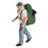 Delicate Small Scale Outdoor Activity-Men s Big Green back 1
