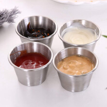 40 Pack Stainless Steel Sauce Cups,Dipping Sauce Cup,Individual Condiment Cups, Portion Cups for Any Sauce-Dipping
