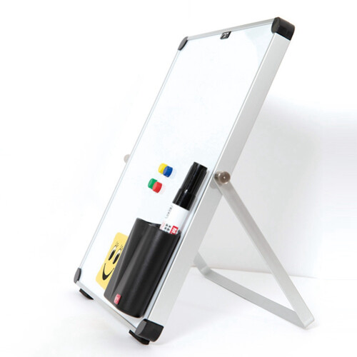2X Small Desktop Dry Erase Board Portable Small Magnetic Double Sided Whiteboard Easel
