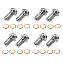 8X Motorcycle Carbon Steel Brake Banjo Bolt M10 X 1.0mm Caliper Master Cylinder