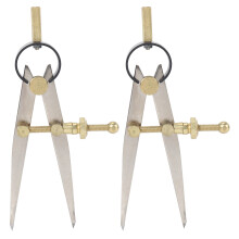 2X LEDer Handwerk Rotierendes Hand Werkzeug DIY FlüGel Teiler Verstellbarer Stahl LEDer Handwerk Machen