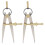 2X Leather  Rotating  Tool DIY Wing Divider Adjustable Steel Leather  Making Rotating Tool 1