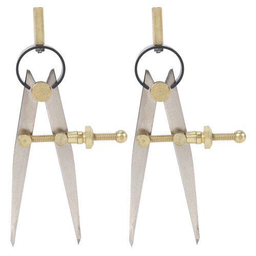 2X Leather  Rotating  Tool DIY Wing Divider Adjustable Steel Leather  Making Rotating Tool