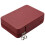 2X Korean Style Jewelry Box Organizer Display Storage Leather Large  Mirror Multi-Function Red 5
