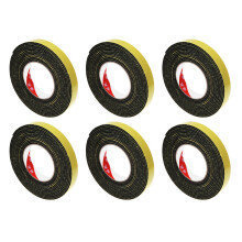 6 Stücke 5 M Schwarzes Einseitiges Selbstklebendes Schaumband Geschlossenes Zelle 20mm Breites x 3mm Starkes