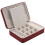 2X Korean Style Jewelry Box Organizer Display Storage Leather Large  Mirror Multi-Function Red 8