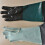 2Pair Durable Rubber Sandblasting Gloves 60cm Heavy Duty Working Protective Sandblaster Gloves 8