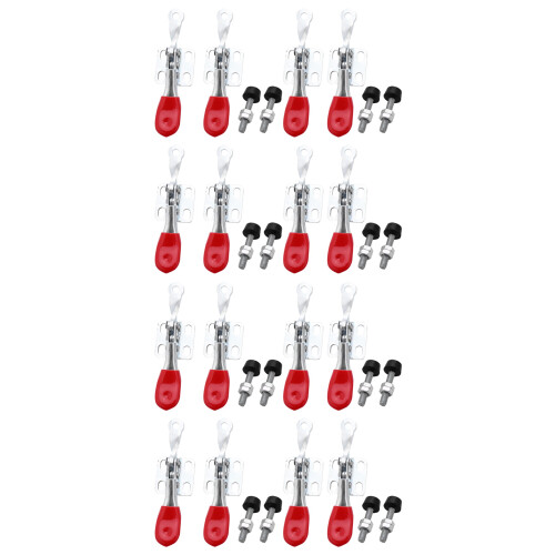 16 PCS 60 Lbs Antislip Covered Hand Tool Toggle Clamp Horizontal Clamp 201A