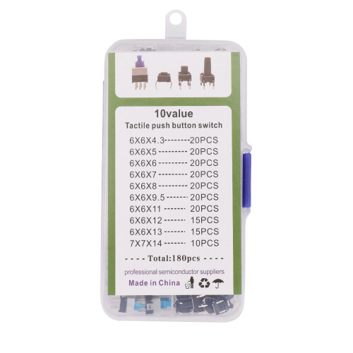 10 Kinds Values 360PCS Tactile Push Button  Micro-Trigger  Momentary Tact Assortment 2