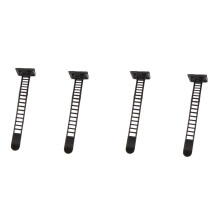 80 Unids Negro Adhesivo Pegajoso Ataduras de Cables Clips de Cable Abrazadera Plástico Autoadhesivo