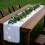 Chemin de table en tulle transparent avec détails de perles-rose 5