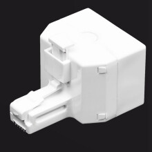 2X 2-Way 6P4C RJ11 Modular Phone Telephone Wall Adapter and Splitter for Landline Telephone