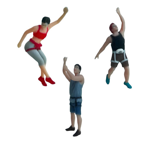 1:64 Scale Hand Painted Miniature Figure Realistic- Blue 2