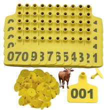 Livestock Ear Tags 9011000 TPU Cattle Ear Tags with FadeResistant Laser Printing Durable Design