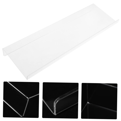 Transparent Acrylic Keyboard Riser Stand for Desk, Ergonomic Typing Angle, Stable NonSlip Platform 1