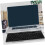 Transparent Acrylic Keyboard Riser Stand for Desk, Ergonomic Typing Angle, Stable NonSlip Platform 5