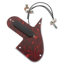 Output Dual Coil Mandolin Pickup and Pickguard Assembly Red Tortoise Finish Easy Install