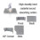 Desktop Privacy Screen 3 Panel UShaped Foldable Desk Partition Noise Reduction Divider for Office 3