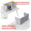 Desktop Privacy Screen 3 Panel UShaped Foldable Desk Partition Noise Reduction Divider for Office 4
