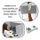 Desktop Privacy Screen 3 Panel UShaped Foldable Desk Partition Noise Reduction Divider for Office 5