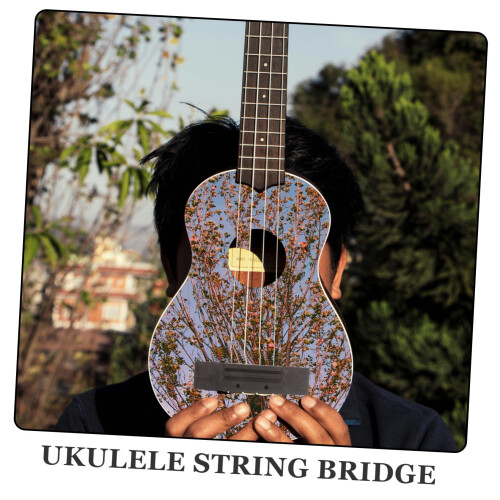 Ukulele Bridge Saddle Wooden Replacement for Professional Tone Improvement and Durable Performance 1