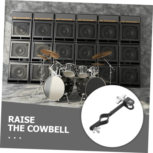 Cowbell Mounting Bracket Clamp for Drum Kit with Secure Position and Quick Angle Adjustment 1