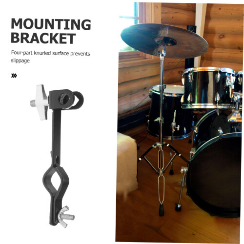 Cowbell Mounting Bracket Clamp for Drum Kit with Secure Position and Quick Angle Adjustment 2