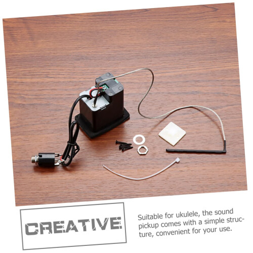 Ukulele Preamp with Builtin Equalizer for Acoustic Instruments, Easy Installation, Lightweight 1