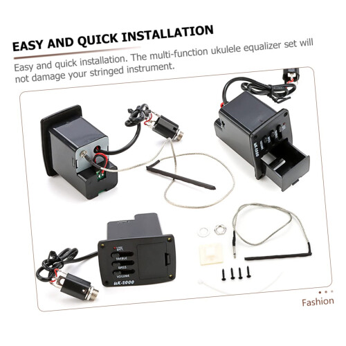 Ukulele Preamp with Builtin Equalizer for Acoustic Instruments, Easy Installation, Lightweight 2