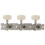 Silver Acoustic Guitar Tuning Pegs with Beige Knobs, 3Row DoubleHole Keys for Smooth Easy Tuning 2