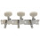 Silver Acoustic Guitar Tuning Pegs with Beige Knobs, 3Row DoubleHole Keys for Smooth Easy Tuning 3