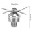 2X Blender Blade Replacement, 6-Blade Juicer Replacement Blade, Blender Replacement Parts for  Biolomix Blender 8