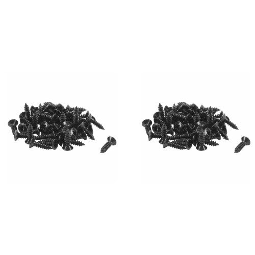 100Pcs Pickguard Screws 3MM for  Strat Style Guitar(Black)