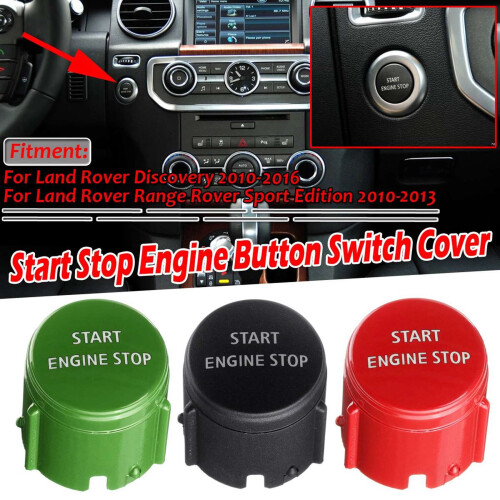 2X Start Stop Engine  Push Button Cover for   Sport Edition 10-16  4 10-13 Black 2