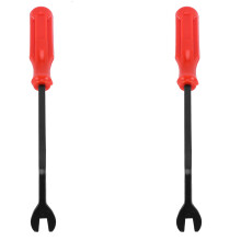 2X Tür Verkleidungsblende Innen Verkleidung Clip Entferner Werkzeug Schraubendreher Nagel Abzieher 6 Zoll Rot