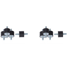 8 Pieces M10 Rubber Double External Thread Rubber Anti-Vibration Vibration Isolator Durable