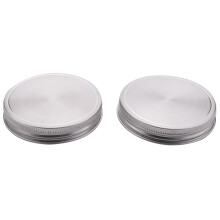16 Pcs Stainless Steel Jar Lids 86mm Sealed Leak Proof Cover with Silicone Seals