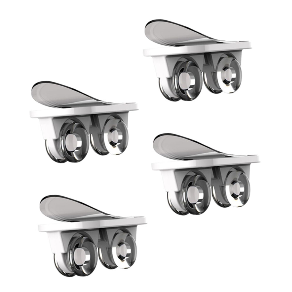 Self Adhesive Caster Wheels, Peel And Stick Casters For Storage Bins And Trash Cans, 2 Sets 4Pcs 9771547458418