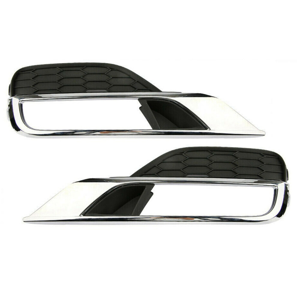 4Pcs Front Bumper Fog Grill Grilles Cover Trim Left+Right For Cr-V Crv 2015-2016 Light 6031701701037