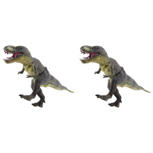 2X Jura Tyrannosaurus Rex Dinosaurier Modell Große Feste Simulierte Dinosaurier Spielzeug 30X13X5 cm